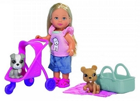 Кукла Эви и ее любимцы, с коляской и аксессуарами Simba Toys 573 3080 - Фото №2