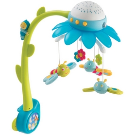 Музичний мобіль-проектор Cotoons "Квітка" з пультом управління Smoby Toys (блакитний)