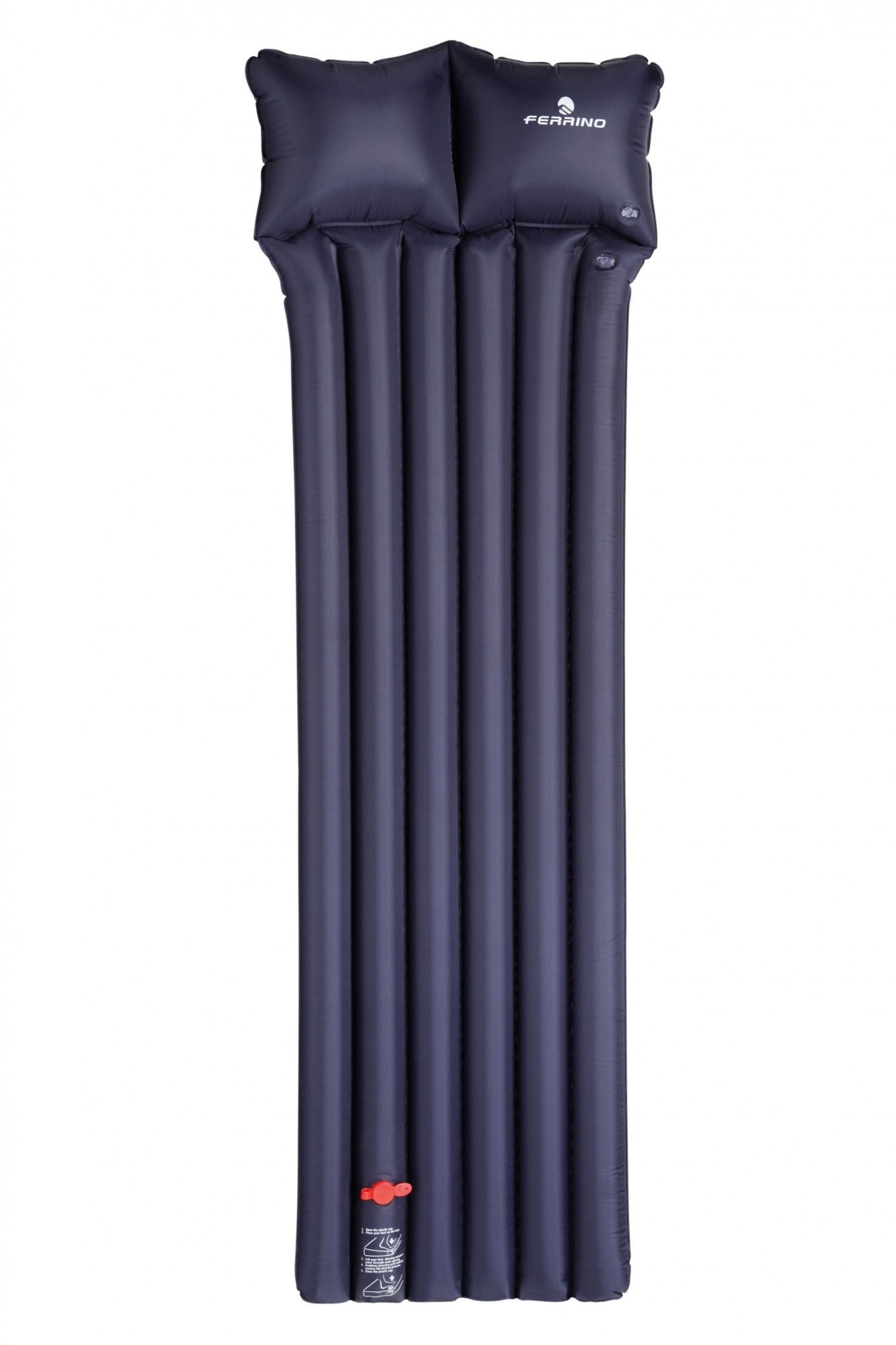 

Коврик туристический Ferrino 6 Tubes Plus Pillow, Черный