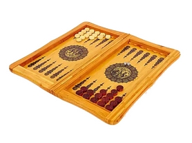 Набор настольных игр 2 в 1 деревянный (нарды, шахматы) BAKU B4825, 44 x 44 см - Фото №6