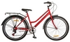 Велосипед городской Discovery Prestige Woman с крылом Pl 2018 - 26", рама - 17", чёрно-красный (OPS-DIS-26-141)