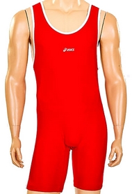 Трико борцовское, тяжелоатлетическое мужское CO-5440-R красное - Фото №2