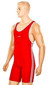 Трико борцовское, тяжелоатлетическое мужское CO-5440-R красное - Фото №3