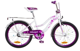 Велосипед дитячий Formula Flower 14G St 2018 - 20 ", рама - 13", білий (OPS-FRK-20-048)