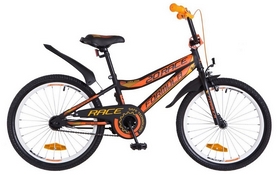 Велосипед детский Formula Rасе St 2018 - 20", рама - 10,5", черно-оранжевый (OPS-FRK-20-044)