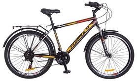 Велосипед городской Formula Magnum AM с багажником 2018 - 26", рама - 19", черно-оранжевый (OPS-FR-26-228)