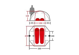 Палатка двухместная Wechsel Challenger 2 Zero-G (Pear) + коврик Mola, 2 шт - Фото №6