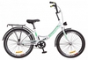 Велосипед подростковый Formula Smart 14G Vbr St с багажником и фонарём 2018 - 24", рама - 15", бело-зеленый (OPS-FR-24-110)
