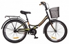 Велосипед подростковый Formula Smart 14G Vbr St с багажником и корзиной 2018 - 24", рама - 15", черно-оранжевый (OPS-FR-24-108)