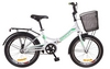 Велосипед подростковый Formula Smart 14G St с багажником и корзиной 2018 - 20", рама - 13", бело-зеленый (OPS-FR-20-029)