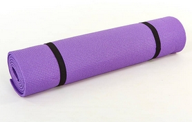 Коврик для йоги (йога-мат) Zelart, фиолетовый, 5 мм - Фото №2