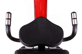 Велотренажер горизонтальный Hop-Sport HS-67R Axum black/red - Фото №8