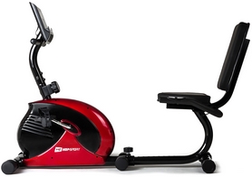 Велотренажер горизонтальный Hop-Sport HS-65R Veiron red/black - Фото №2