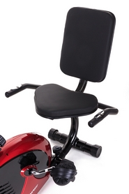 Велотренажер горизонтальный Hop-Sport HS-65R Veiron red/black - Фото №14