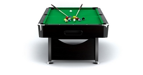 Стол бильярдный Hop-Sport VIP Extra 7 футов черно-зеленый + комплект для игры - Фото №3