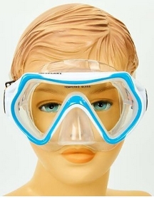 Набор для плавания детский ZLT M169-SN69-SIL (маска + трубка) - синий - Фото №4