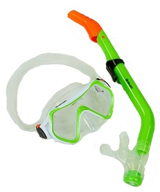Набор для плавания детский ZLT M169-SN69-SIL_GR (маска + трубка) - зеленый