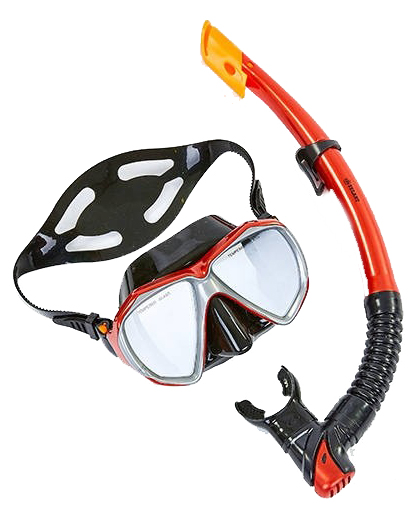 

Набор для плавания ZLT M208-SN120-SIL-RD (маска + трубка) - красный