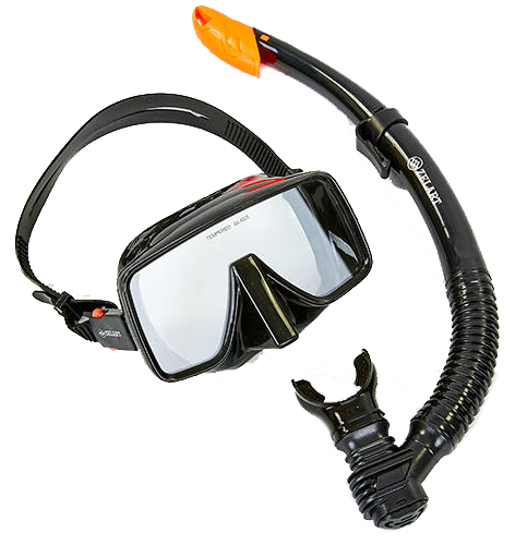 

Набор для плавания ZLT M109-SN50-4-SIL (маска + трубка) - черный