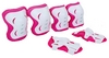 Защита для катания (наколенники, налокотники, перчатки) Kepai, бело-розовая