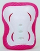 Защита для катания (наколенники, налокотники, перчатки) Kepai, бело-розовая - Фото №2
