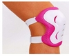 Защита для катания (наколенники, налокотники, перчатки) Kepai, бело-розовая - Фото №5