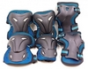 Защита для катания (наколенники, налокотники, перчатки) Kepai, синяя