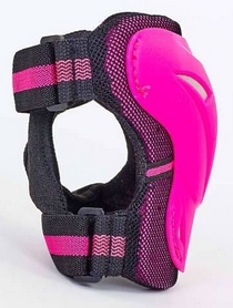 Защита детская для катания (наколенники, налокотники, перчатки) Kepai, розовая - Фото №4