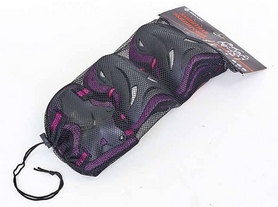 Защита для катания (наколенники, налокотники, перчатки) Kepai, фиолетовая - Фото №8