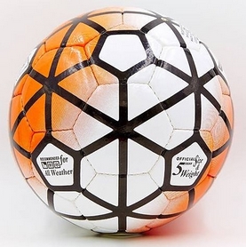 Мяч футбольный Star Euro-2016, оранжево-белый, №5 - Фото №2