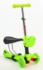 Самокат детский с наклоном руля Speed Micro Mini с сиденьем 3 в 1 C-0331-LG зеленый