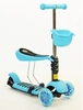 Самокат дитячий з нахилом керма Speed Micro Mini з сидінням 3 в 1 C-0332-BL блакитний