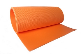 Коврик для фитнеса Izolon Fitness, оранжевый - Фото №2