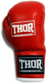 Перчатки боксерские детские Thor Junior Leather Red (513 PU) - Фото №3