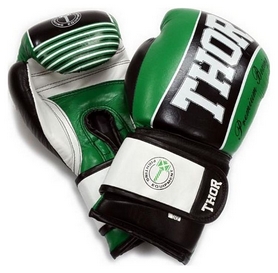 Перчатки боксерские Thunder Leather зеленые (529/12)