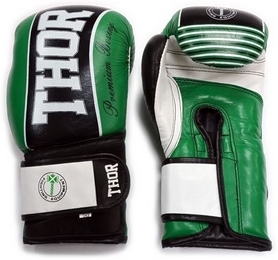 Перчатки боксерские Thunder Leather зеленые (529/12) - Фото №4