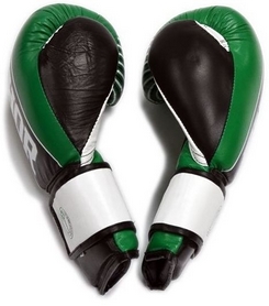 Перчатки боксерские Thunder Leather зеленые (529/12) - Фото №5