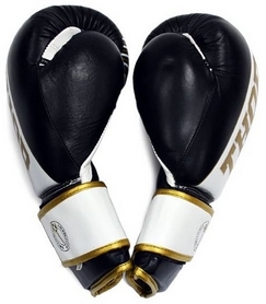Перчатки боксерские Thunder PU черные (529/13) - Фото №4