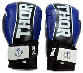 Перчатки боксерские Thunder PU синие (529/11) - Фото №2
