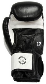 Перчатки боксерские Thor Sparring Leather Black/White (558) - Фото №4
