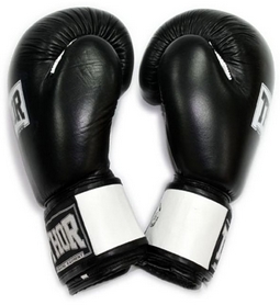 Перчатки боксерские Thor Sparring PU Black/White (558) - Фото №5
