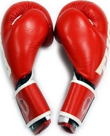 Перчатки боксерские Thor Shark PU красные (8019/02) - Фото №4