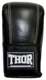 Перчатки снарядные Thor 605 Leather Black - Фото №2