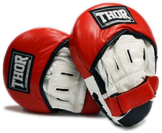 

Лапы боксерские Thor 820 Leather красные, Черный