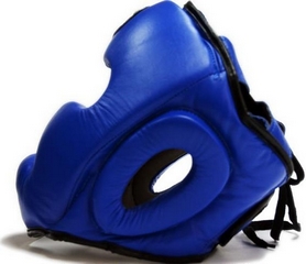 Шлем боксерский Thor 705 Leather blue - Фото №4