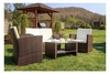 Набор мебели садовой Hop-Sport Ротанг Casella, коричневый - Фото №3