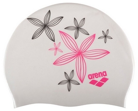Шапочка для плавания детская Arena Sirene Hand Draw, белая (91440-23)