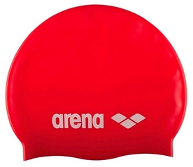 Шапочка для плавания Arena Classic Silicone, красная (91662-44)