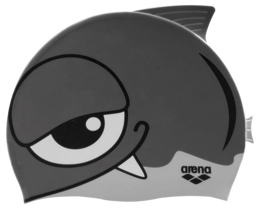 

Шапочка для плавания детская Arena Awt Fish Cap, серая (91915-11), Серый