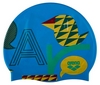Шапочка для плавания Arena Print Jr Hanselgretel Turquoise, голубая (94171-39)